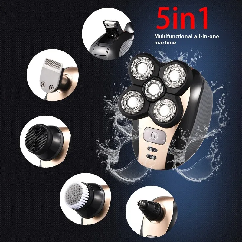 5-in-1 Rechargeable Electric Shaver Blade Hair Removal Tool All-over Body Wash Hair Removal Machine Wholesale