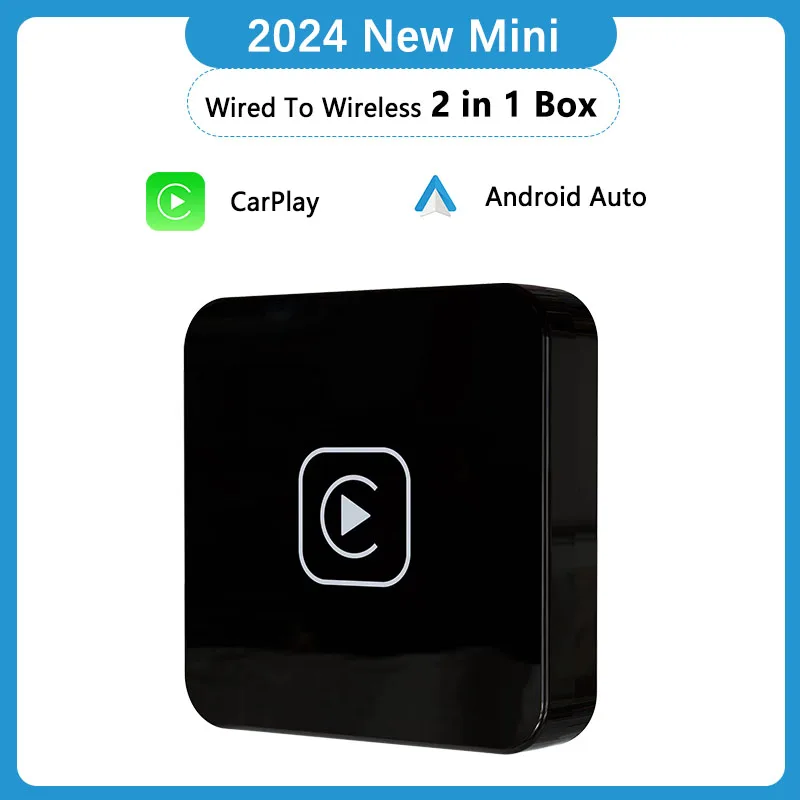 

2in1 Wired To Wireless CarPlay Android Auto Wireless Adapter Smart Dongle 2in1 WiFi BT Auto Connect Plug&Play For Wired AA CP