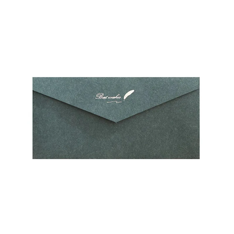 50pcs/lot Gilded Envelope 22x11cm Retro High-grade Western style Wedding Invitation Gift Packaging For Thank-you Letters Giftbox