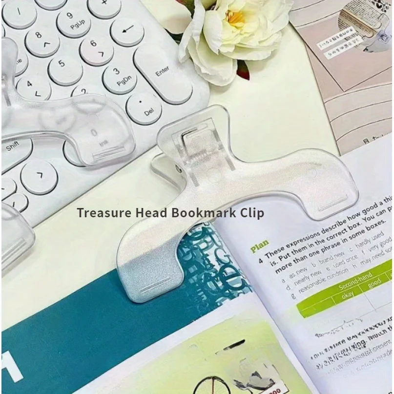 1 unidade de Clipe Grande e Resistente para Livros, Clipe Prático para Notas, Suporte de Página para Estudantes que Evita Virar Páginas, Ferramenta Útil para Estudo
