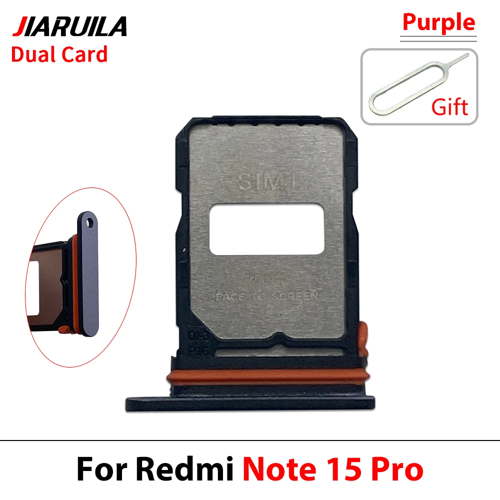 SIM-Kartenhalter, Chip-Slot-Schublade, Halter, Adapter, Zubehör, Reparaturteile für Xiaomi Redmi Note 15 Pro Plus (Dual-Karte) – Detail 4