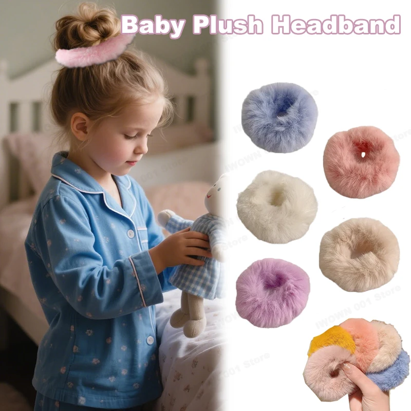 

Plush Hair Rope Candy Color Flower Elastic Rubber Bands Women Scrunchies Girls Ponytail Holders Hair Tie Kids Hair Accessories