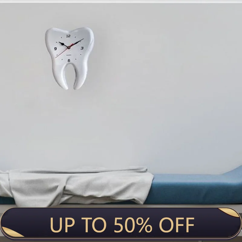 Dental Clinic Wall Clock Creative Design Dental Outpatient Wall Clock Health Room Corridor Decor Kid Clocks Home Decoration