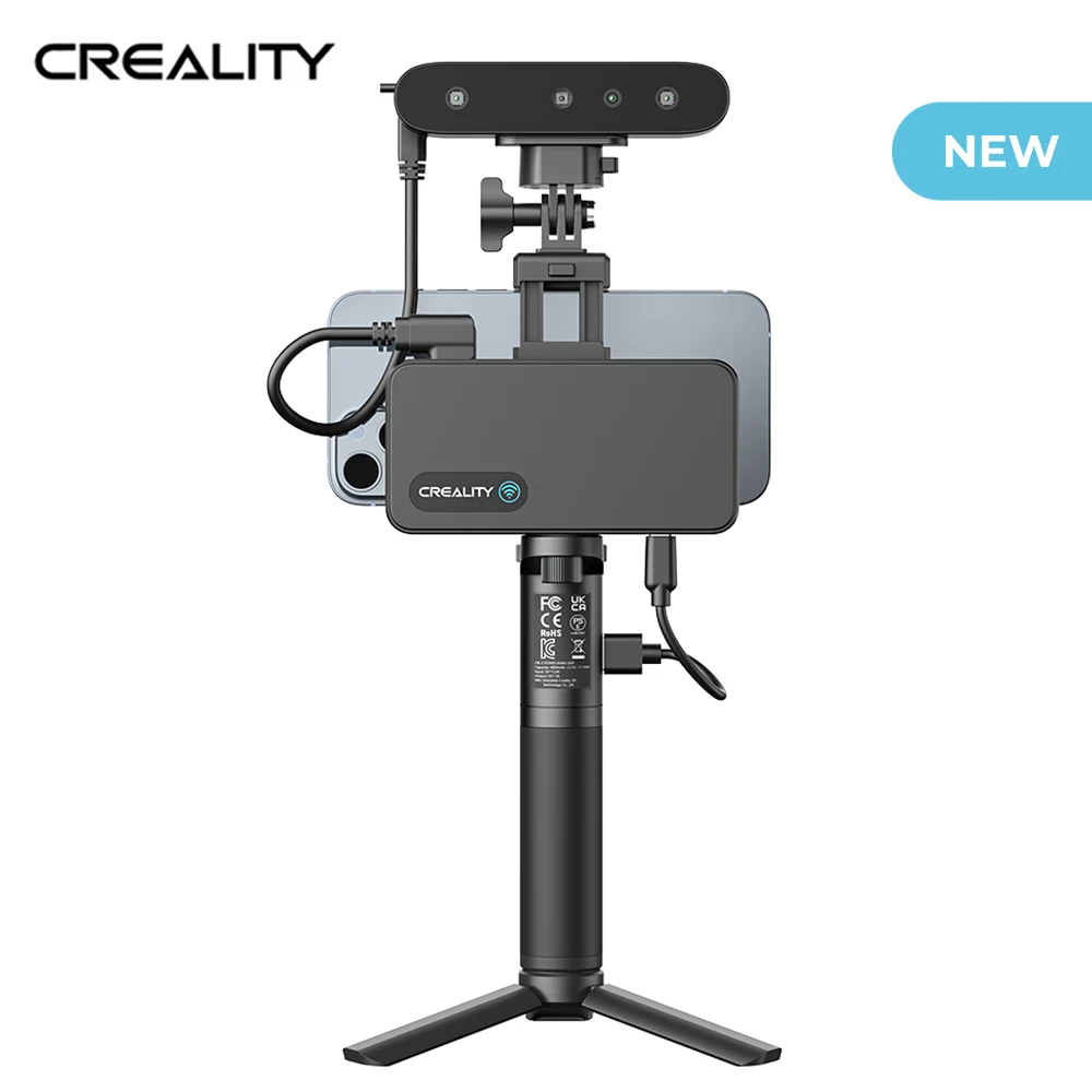 

Портативный ручной 3d-сканер Creality CR-Scan Ferret Pro, беспроводное сканирование WiFi6, точность 0,1 мм, 24 бит