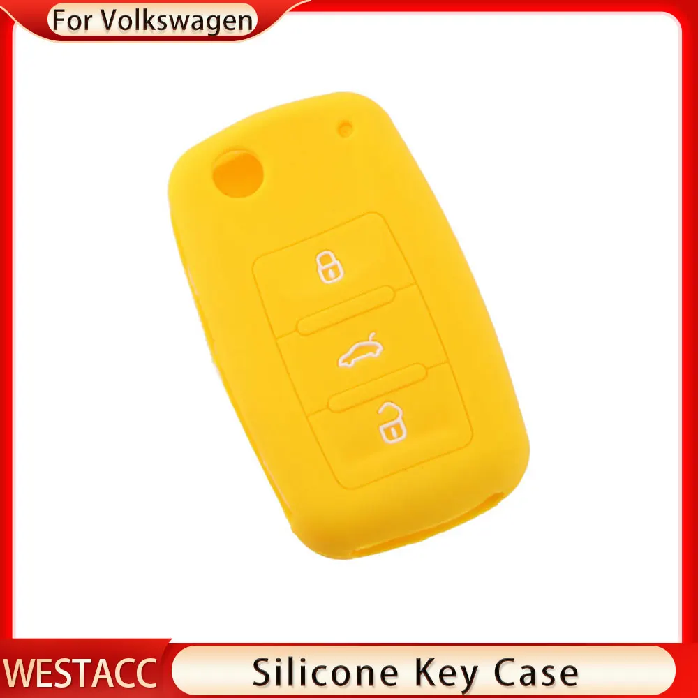 Car Key Cover Case Holder Keychain for VW Volkswagen Polo Golf Passat Beetle Caddy T5 Up Eos Tiguan Jetta for Skoda Octavia A5