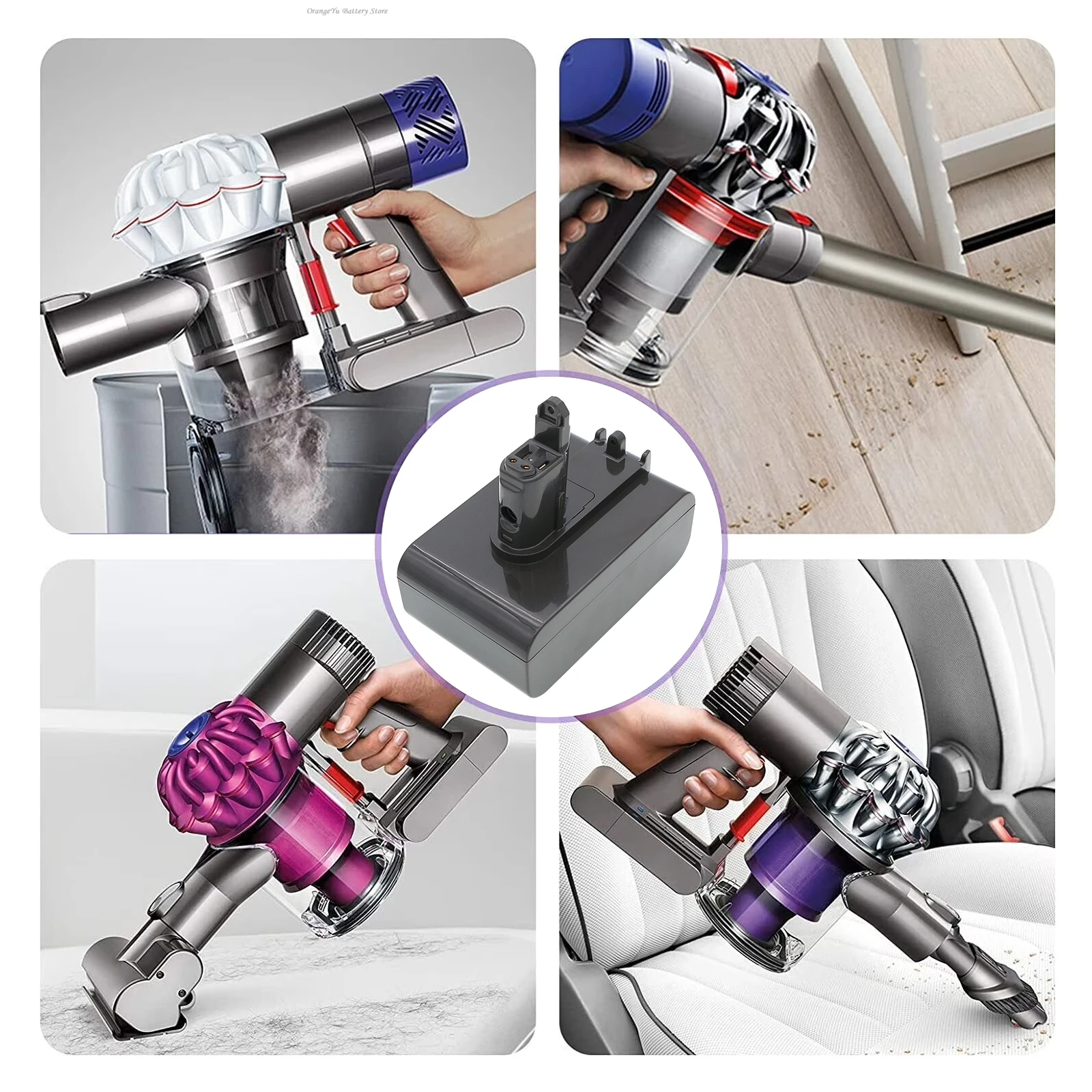 

[22.8V Version] 4000mAh/5000mAh Battery 965557-03 Type-B 917083-01 202932-05 for Dyson DC31 Animal DC34 DC35 DC56 DC45 DC44