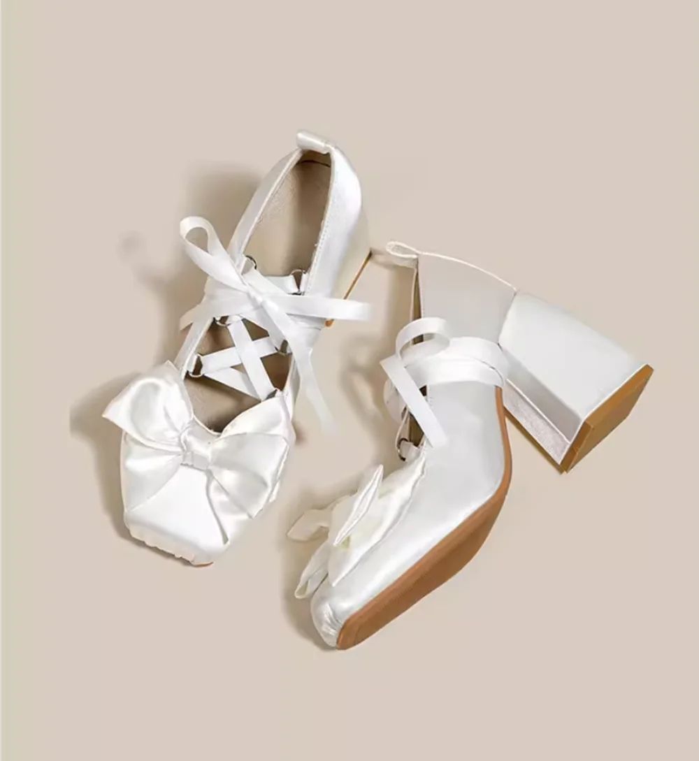 Chaussures Mary Jane noires en - Satin Bow Tie avis et prix