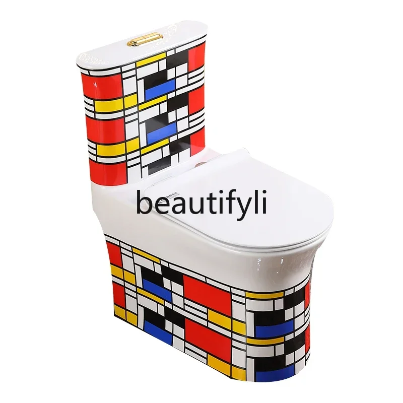 Z189 B185 مضخة مياه منزلية على الطراز الأوروبي مرحاض ذهبي اللون ، مرحاض مزيل العرق موفر للمياه بشكل فائق لون سيرا شخصي #5