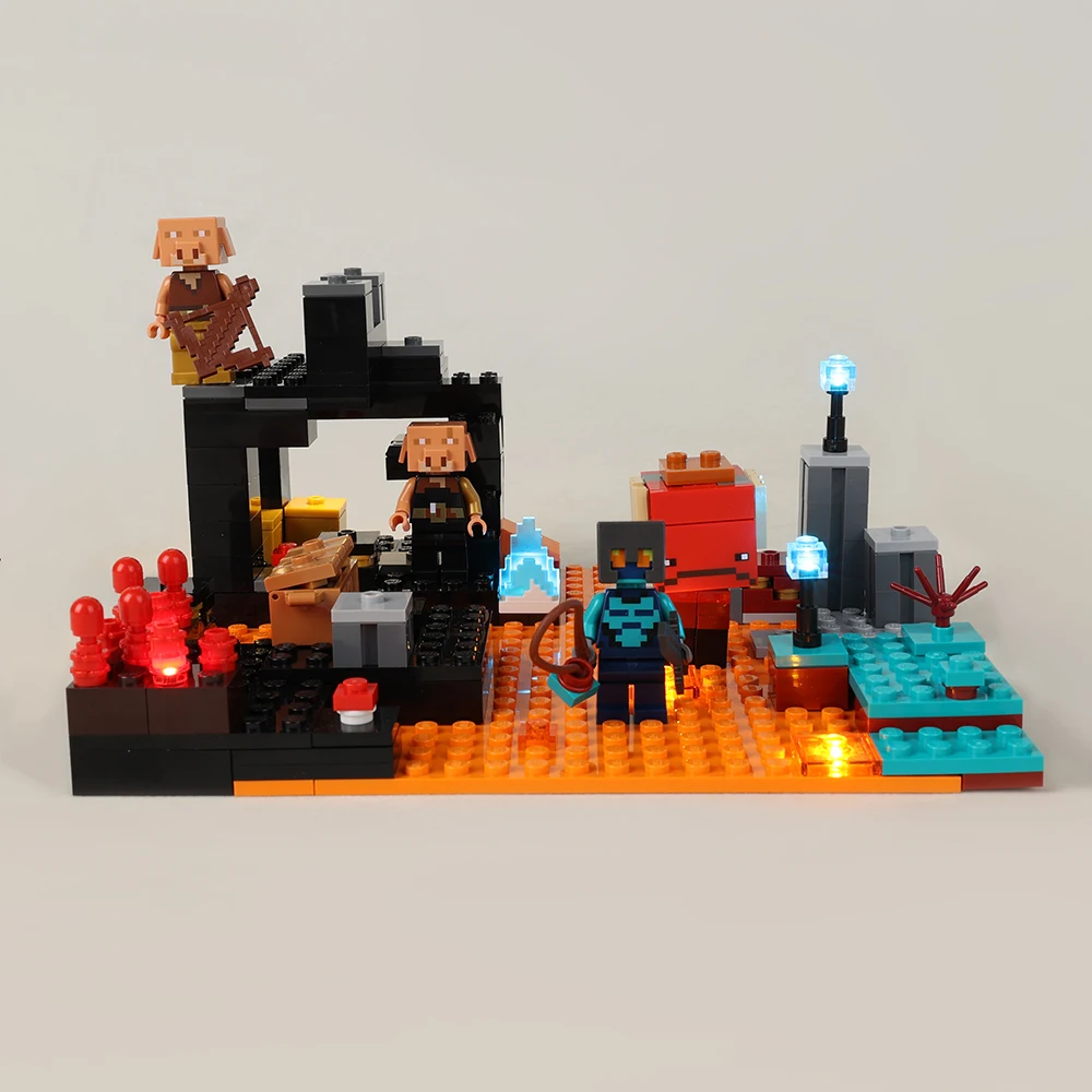 

LED Light Kit For 21185 The Nether Fortress DIY Toy Set (Only Lighting Set Not include Blocks)