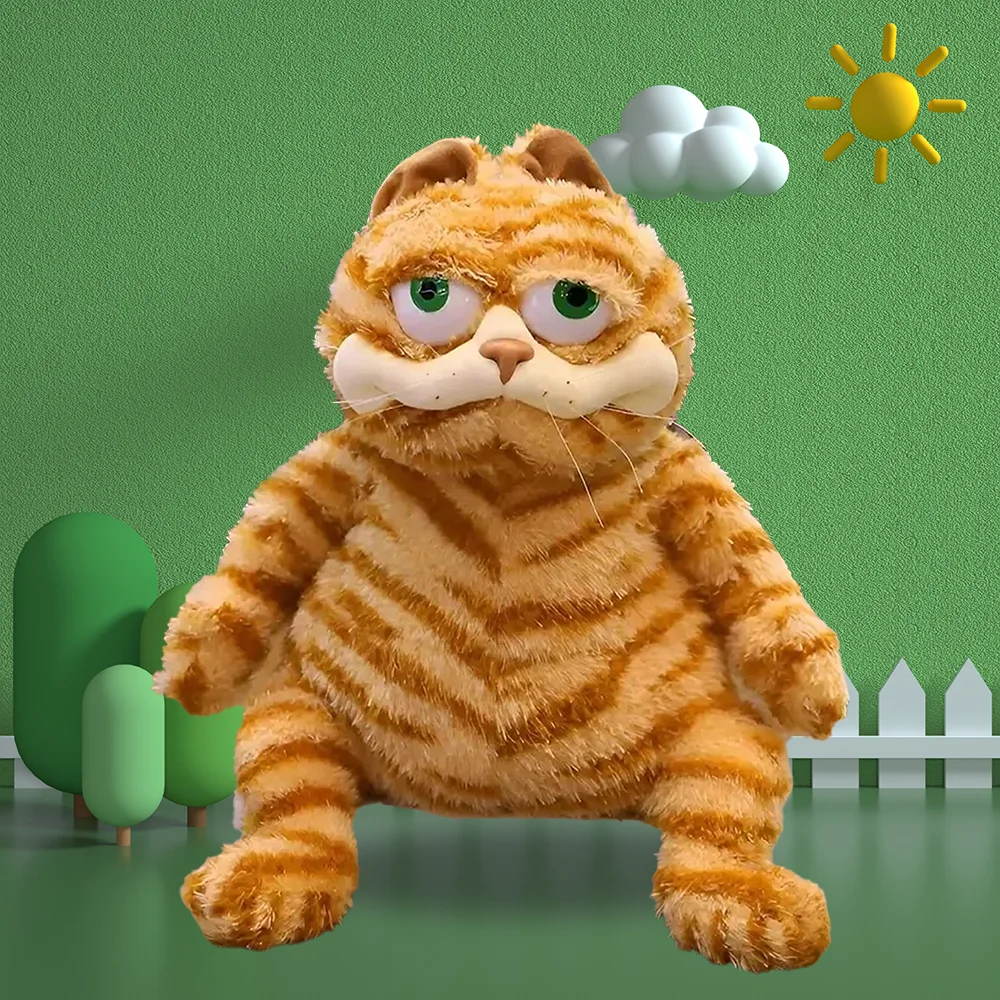 30 cm carino grasso arancione peluche gatto animali di peluche giocattolo morbido YellowTabby Cat peluche cartone animato anime peluche divertente regalo di compleanno per bambini