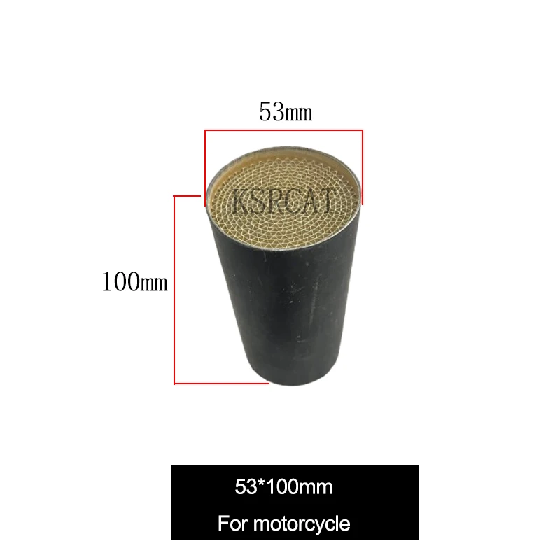 53*100mm catalytic conveter substrate Euro 4 For motorcycle Exhaust system honeycomb good catalyst effect