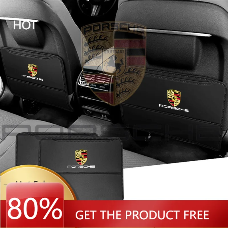 

Наклейка на автомобиль Porsche, защитный коврик для спинки сиденья, предотвращающий загрязнение и удары, для Porsche Cayenne, Panamera, Macan, 911, 718, 928, Taycan