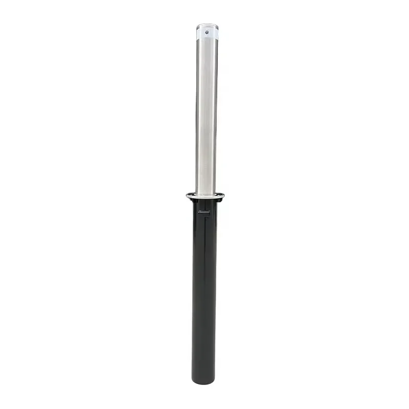 Manual Stainless Steel Lift Assist Telescopic Retractable Driveway Bollards