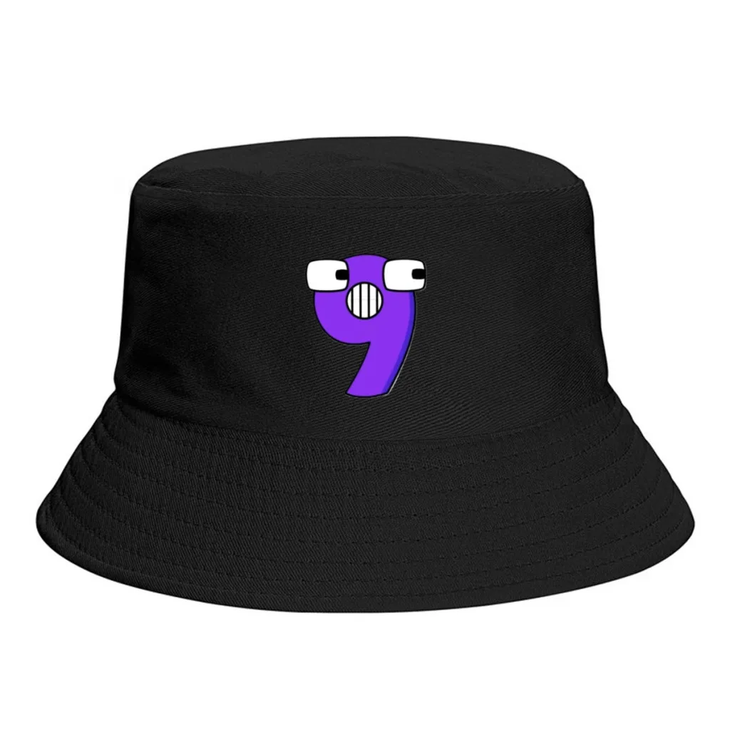 Alphabet-Lore-Number-9-PNG-thumb  Cap Daily Cool Casual Lovely Streetwear Outdoor Vintage Fashion Versatile Bucket Hat