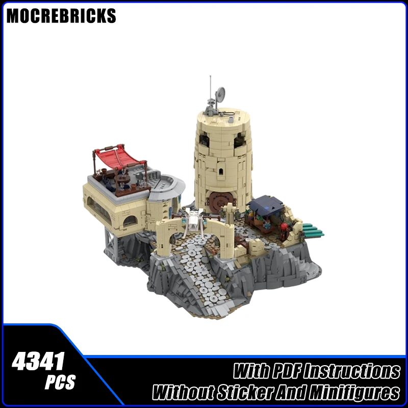 

Famous Film Scene Series Outer Ring Outpost MOC Building Blocks Ultimate Space Modular Architecture Model Sets DIY Bricks Boy's