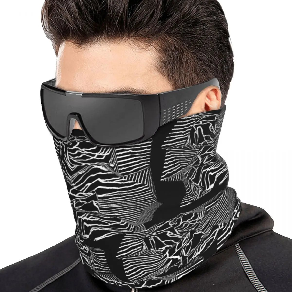 Joy Division Unknown Pleasures Bandana Neck Gaiter Printed Wrap Scarf Multifunction Face Mask For Men Women Adult Winter