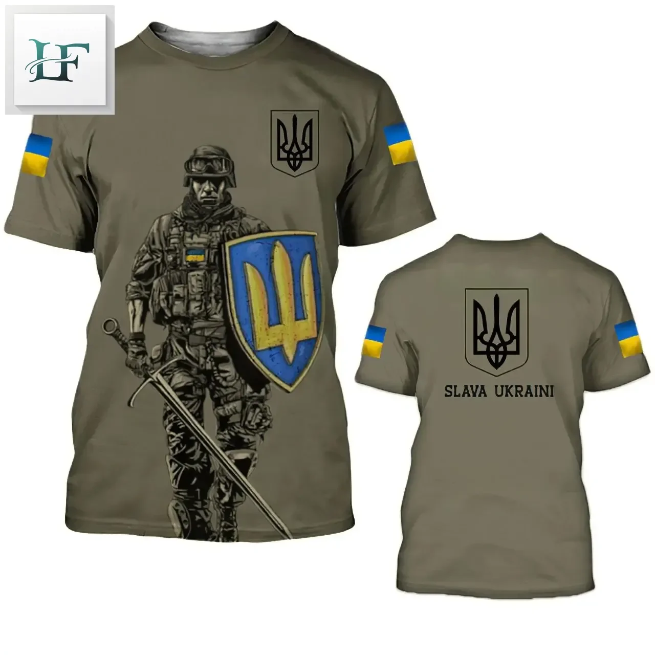 

Ukrainian men's T-shirt, Ukrainian flag shirt, 3D printed O-neck oversized short sleeved Jersey fashion men's clothing, street c