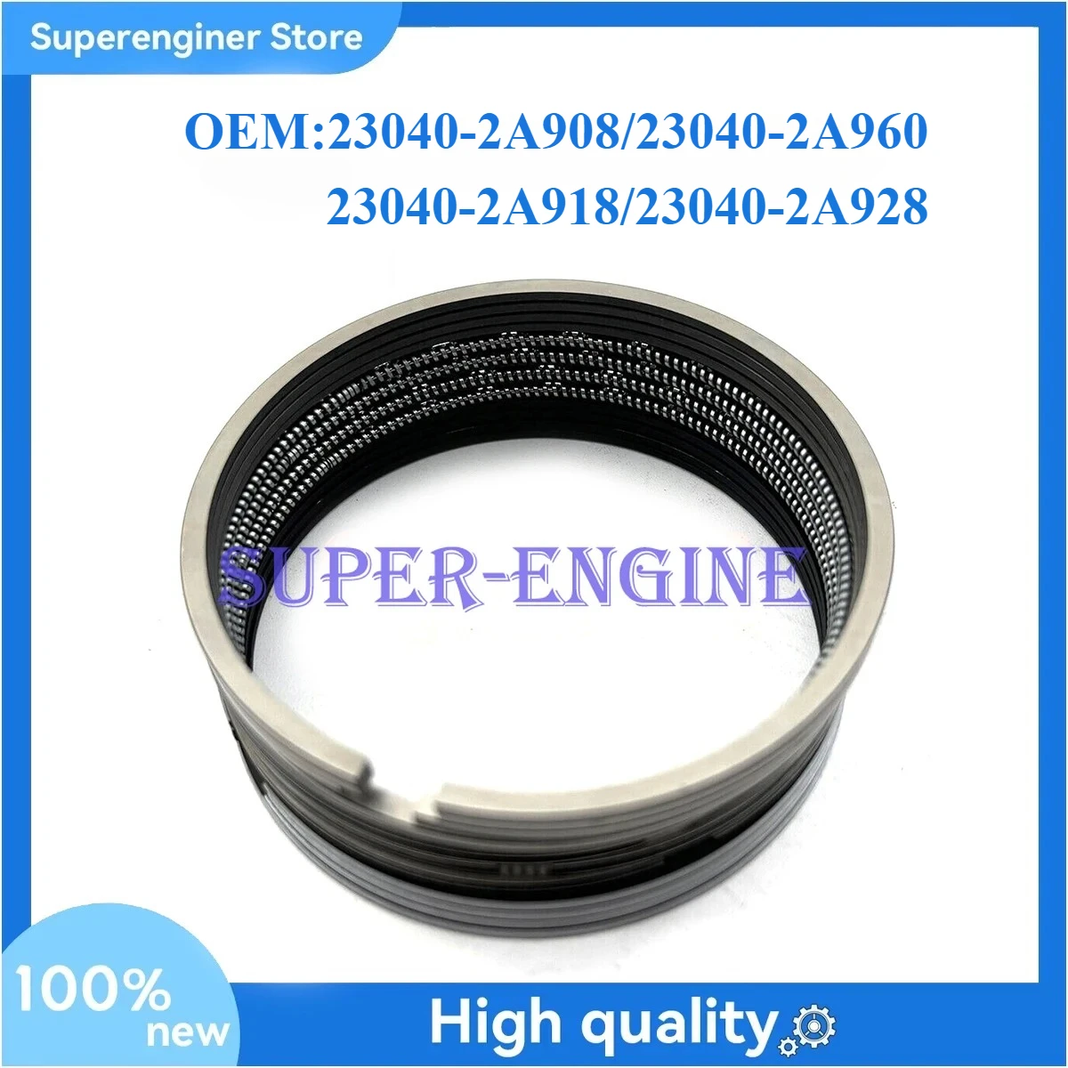 

16x Ring Set-Piston 23040-2A908 23040-2A960 for Hyundai i20 i30 i40 Kia 1.6L 1.7L U2 DIESEL 230402A908 230402A960