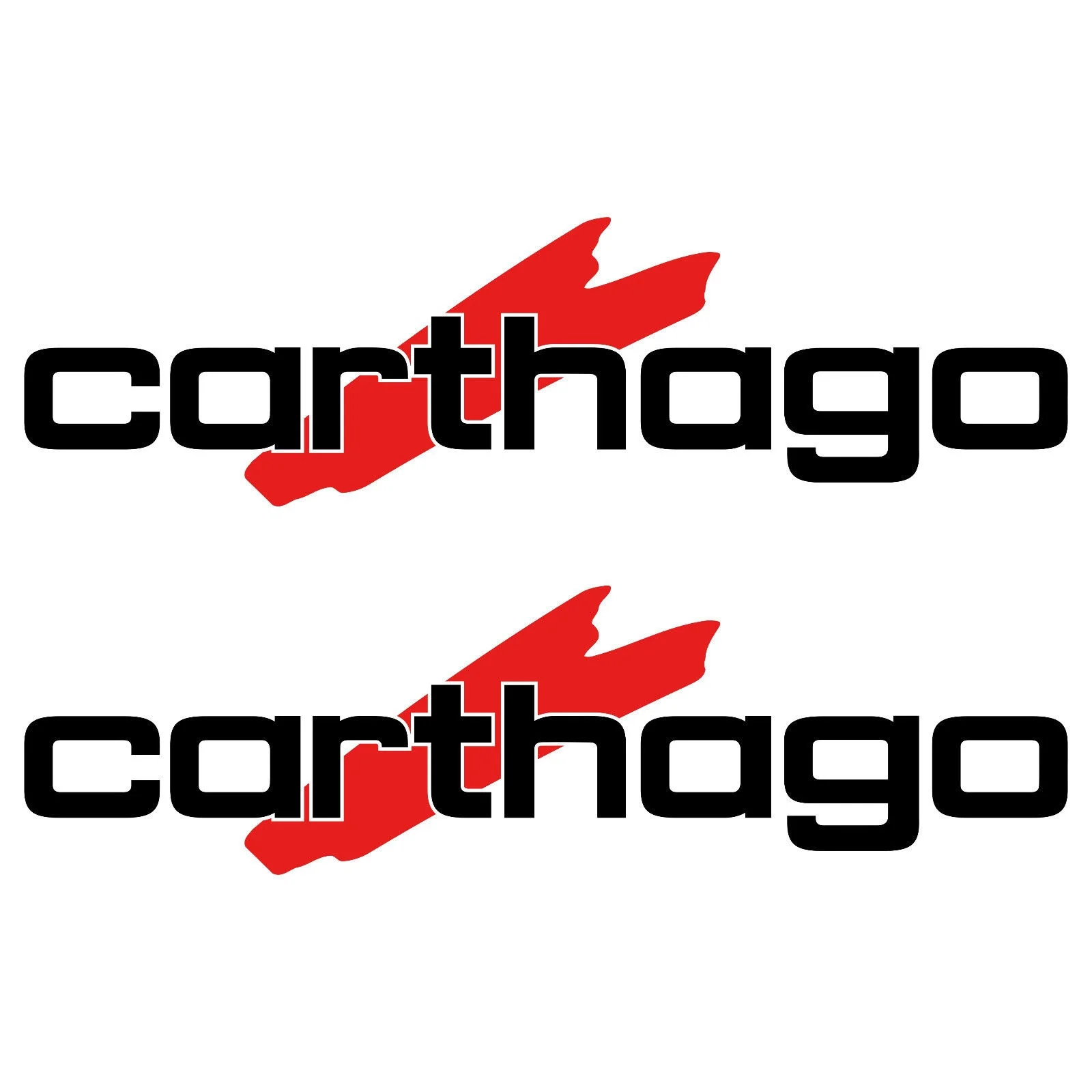 

For 2 x carthago 65cm 18cm aufkleber sticker wohnmobil camper wohnwagen caravan Car Styling