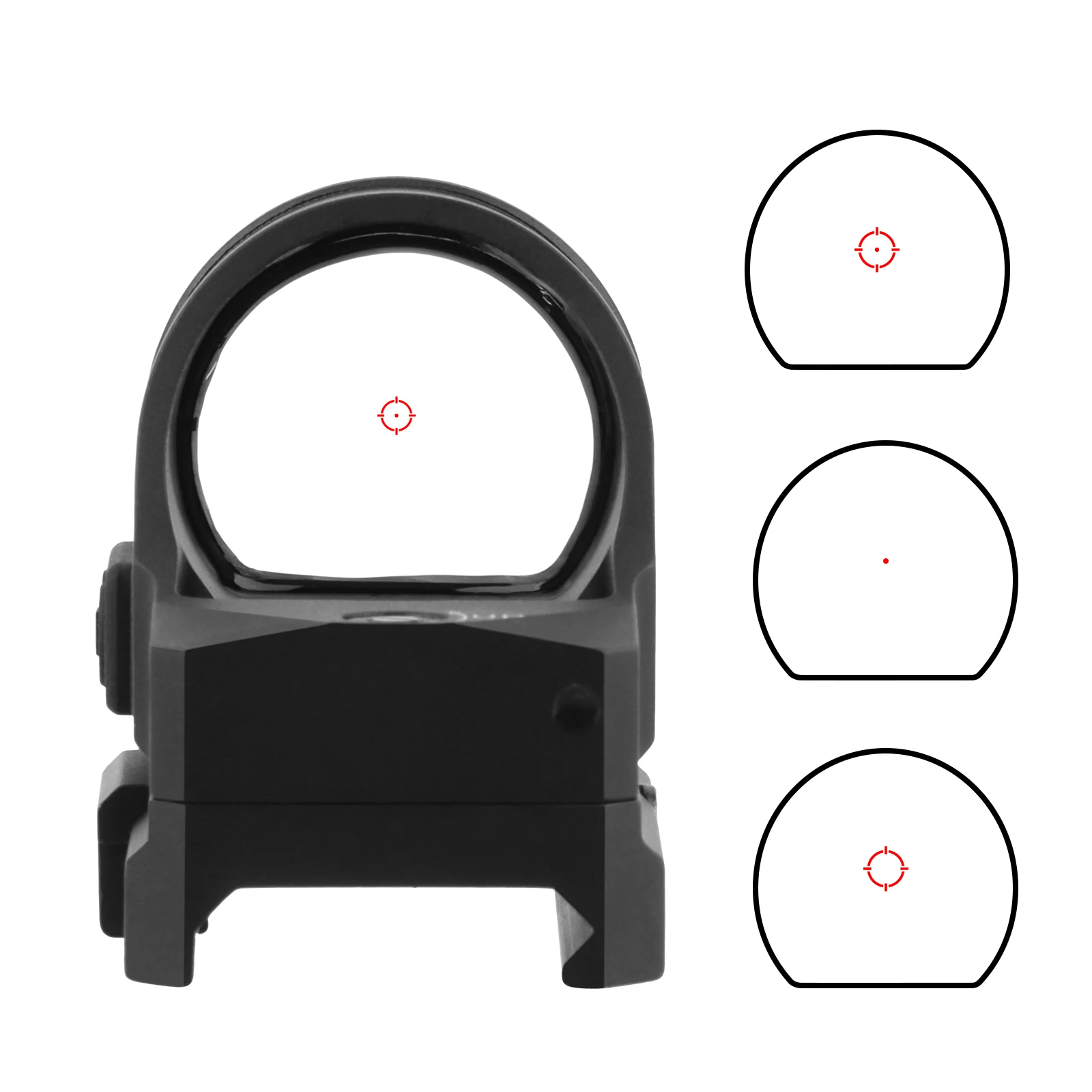 FOCUHUNTER Optics 1x26mm Multi-Reticle Precision Red Dot Sight Motion Sensor Red Illumination Mini Dot Sight