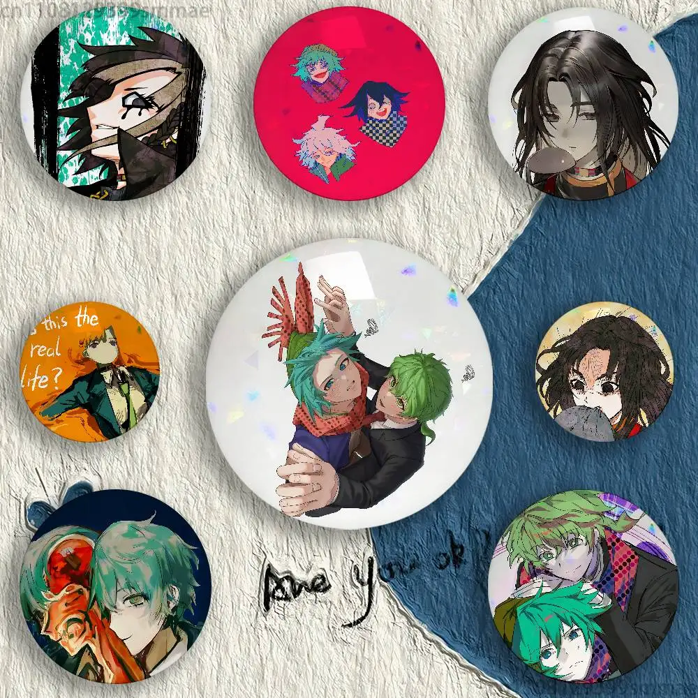 Y-Your T-Turn to D-Die Pins 58mm Cute Cartoon Badge Handmade Brooches for Backpack Accessories Jewelry Gifts