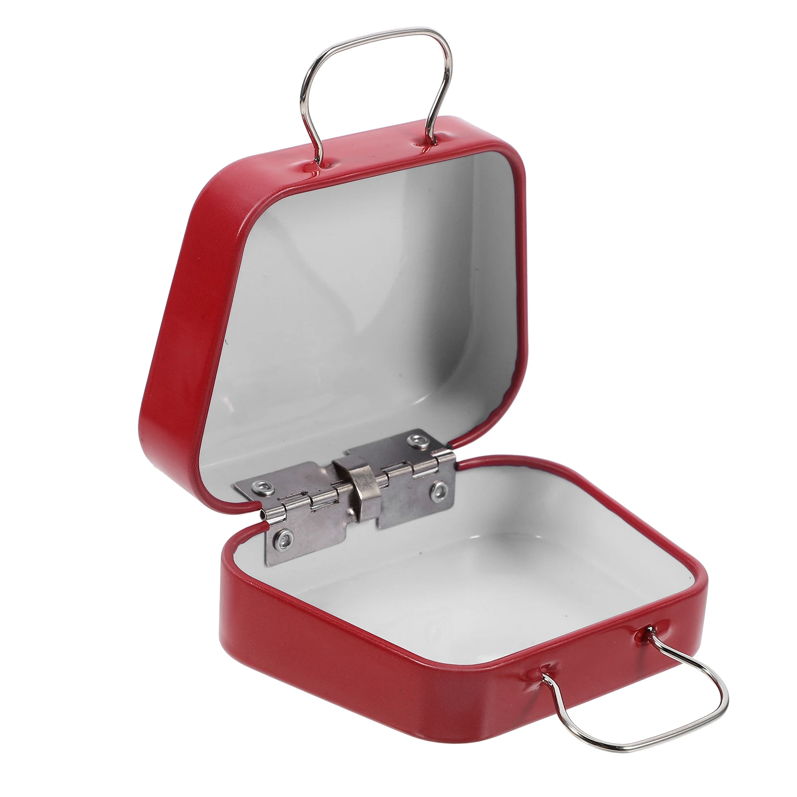 

Christmas C Tinplate Containers Mini Cookie Tins Lidded Round Gift Packaging Holiday Portable