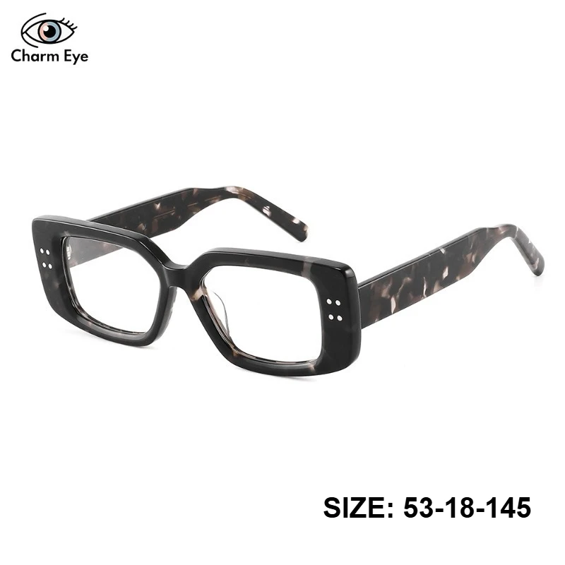 

Новые женские квадратные очки: высококачественная модная ретро-оправа из ацетата, классические мужские оптические очки для коррекции близорукости по рецепту