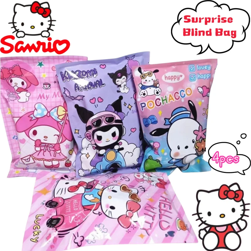 

Sanrio Hello Kitty Kuromi My Melody слепая сумка творческая личность милые дети роскошный подарочный пакет сюрприз слепая коробка подарок оптовая продажа