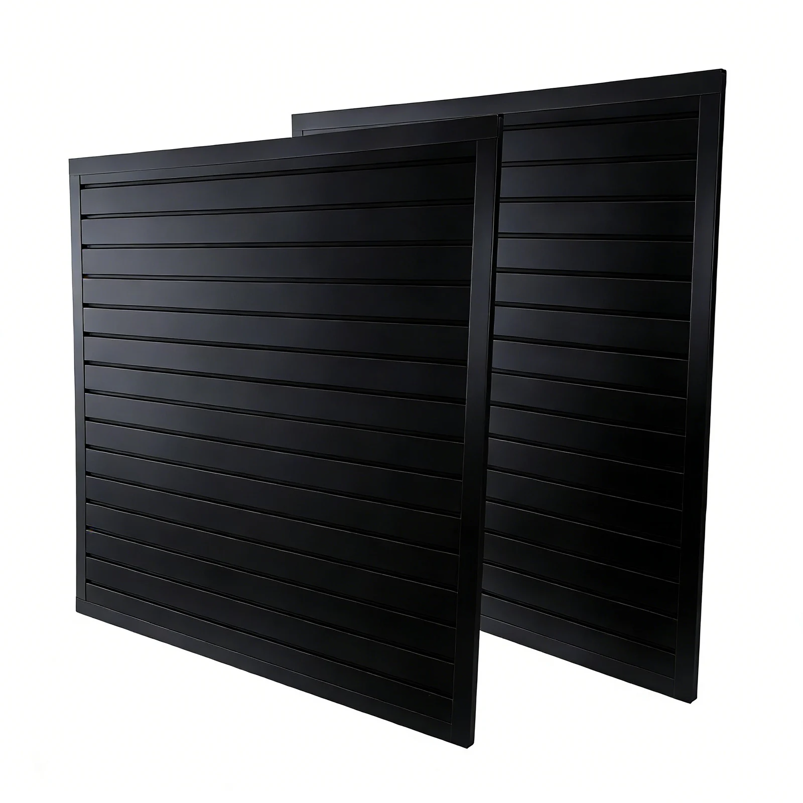 

Набор из 2-х панелей для организации пространства в гараже, 4 x 8 футов, ПВХ-панели с ламелями, высокая нагрузочная способность, для организации мастерских по деревообработке и рукоделию