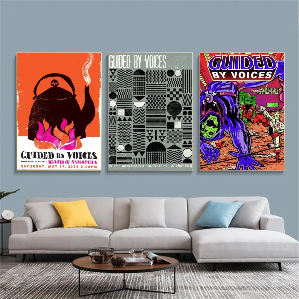 band G-Guided By Voices-S Painting Calligraphy Nature Inspired Artwork for Living Room  Home Decoration