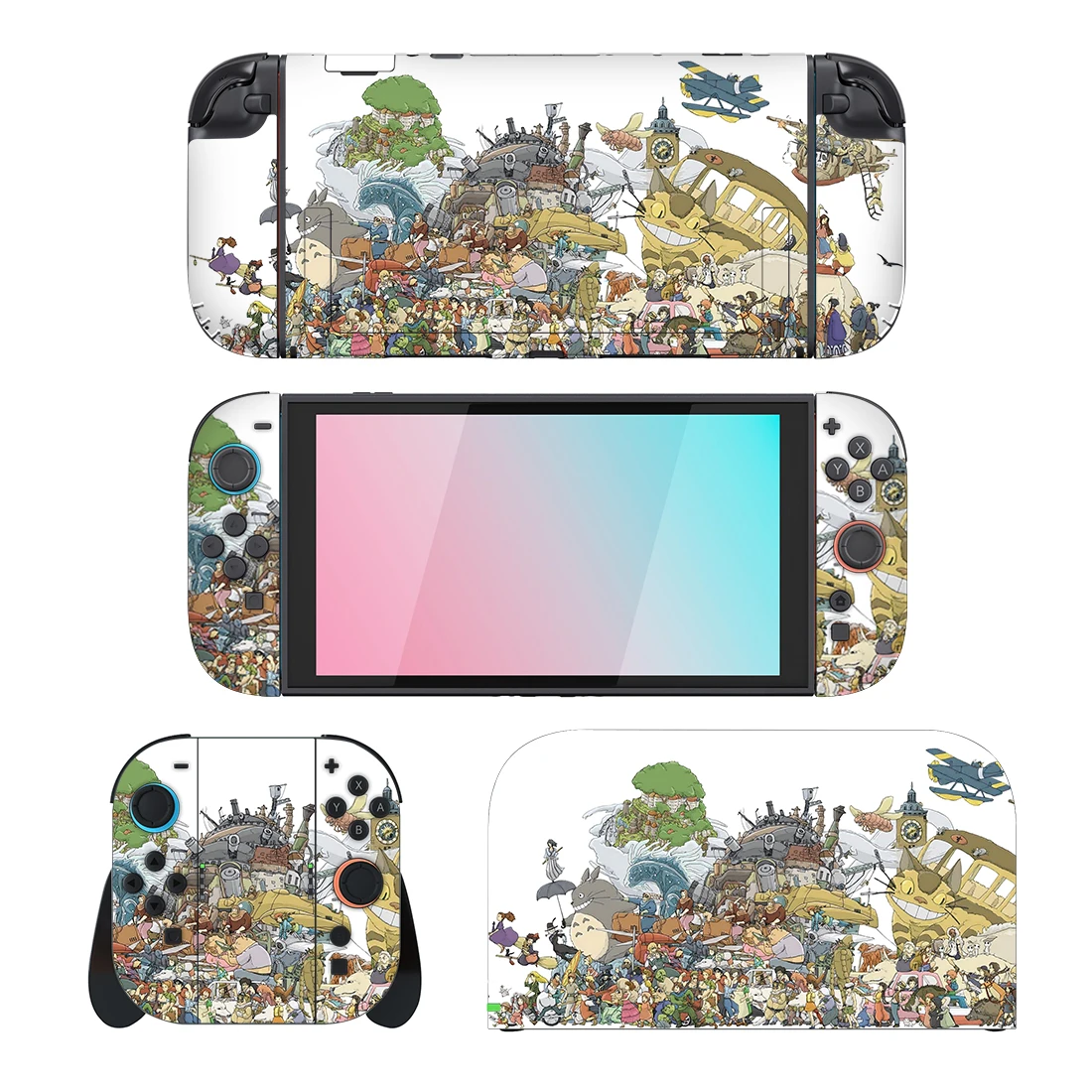 Neuer Anime-Cartoon-Schutzaufkleber für Nintendo Switch 2 Konsole, Joy-Con Controller, NS2 Switch Lite OLED Vinyl