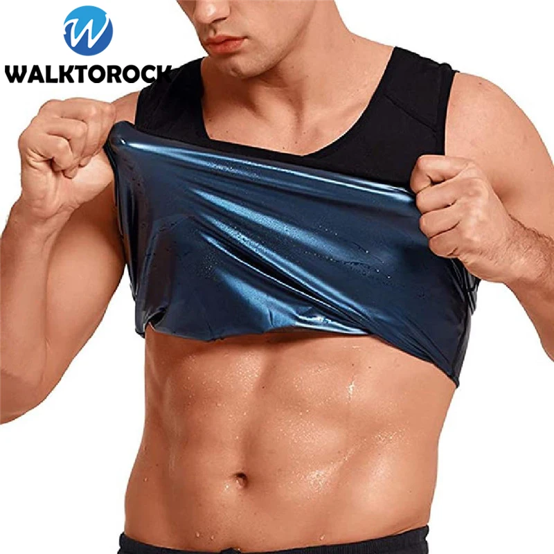 Men Women Sauna T-Shirt Fitness Vest Fat Burning Running Sweating Sports T-shirts Yoga Slimming Body Shapers Tank Tops