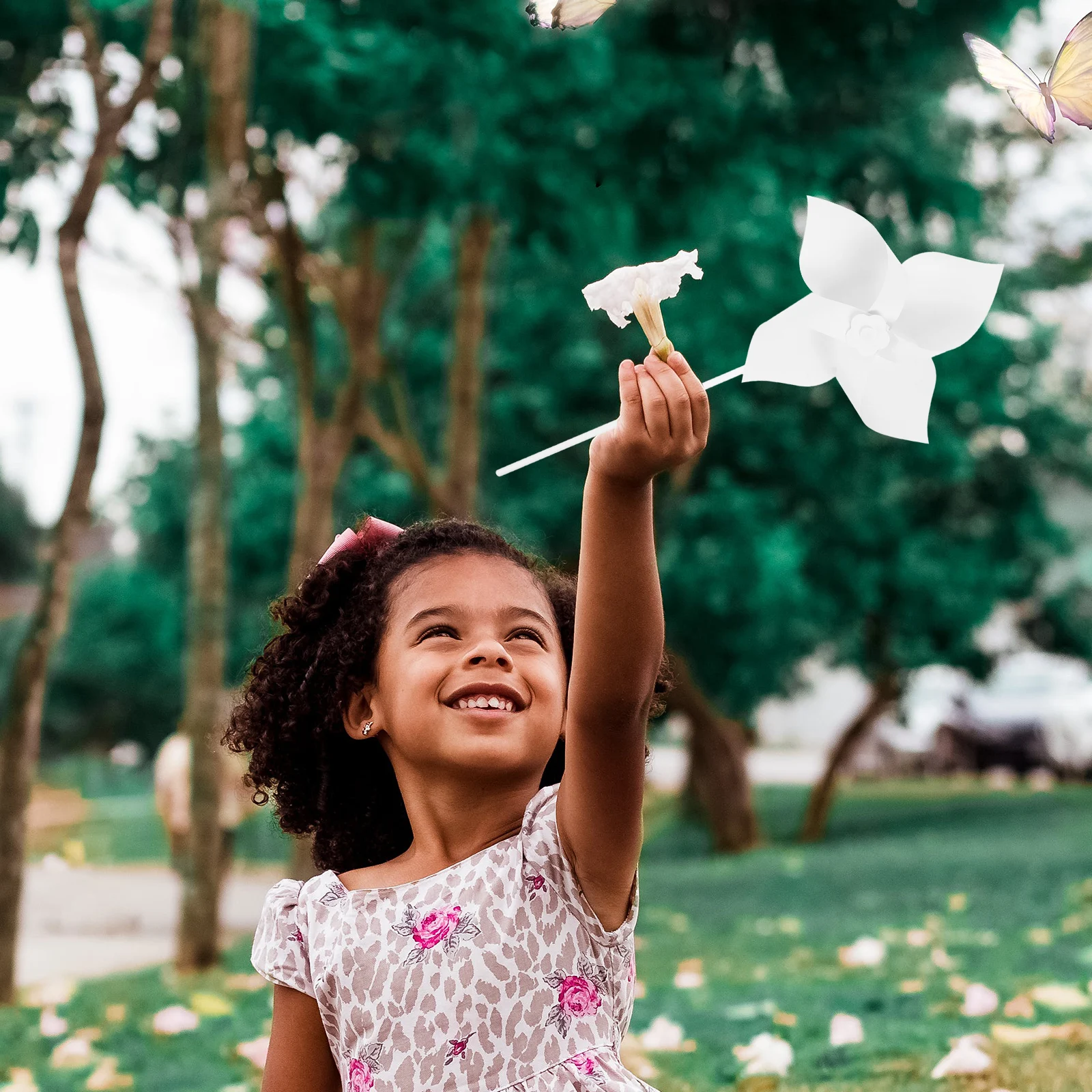 

12 Pcs Blank Pinwheels for Painting Diy Craft Kits Kids Outdoor Decoration Garden Yard Toys Wind Spinners White Paper