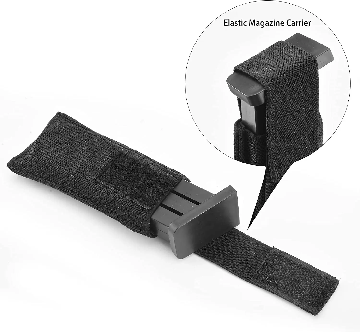 Extra Bolsa Horizontal Porta Cargadores Pistola 9mm con Gancho y Bucle - imagen 4