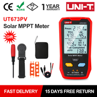 UNI-T UT673PV Solar MPPT Meter Maximum Power Tester Photovoltaic Panels Tracker Peak Open Circuit Voltage Pmax Lmp Voc Lsc Test