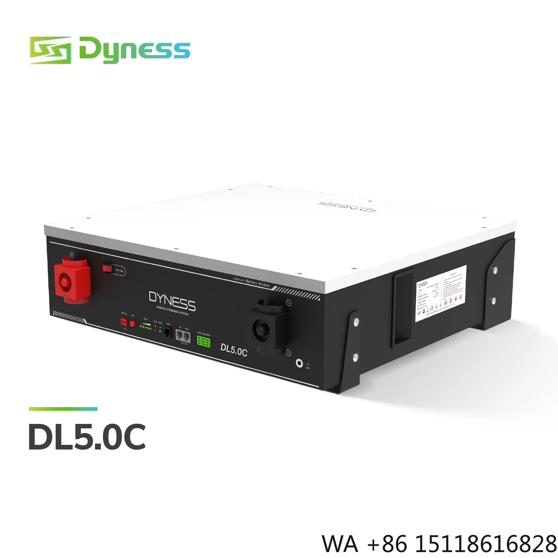 Dyness DL5.0C 5Kwh 51.2v 100ah Wall Mounted Lithium Battery Pack 5Kw Solar Home Energy Storage System Brazil Inmetro