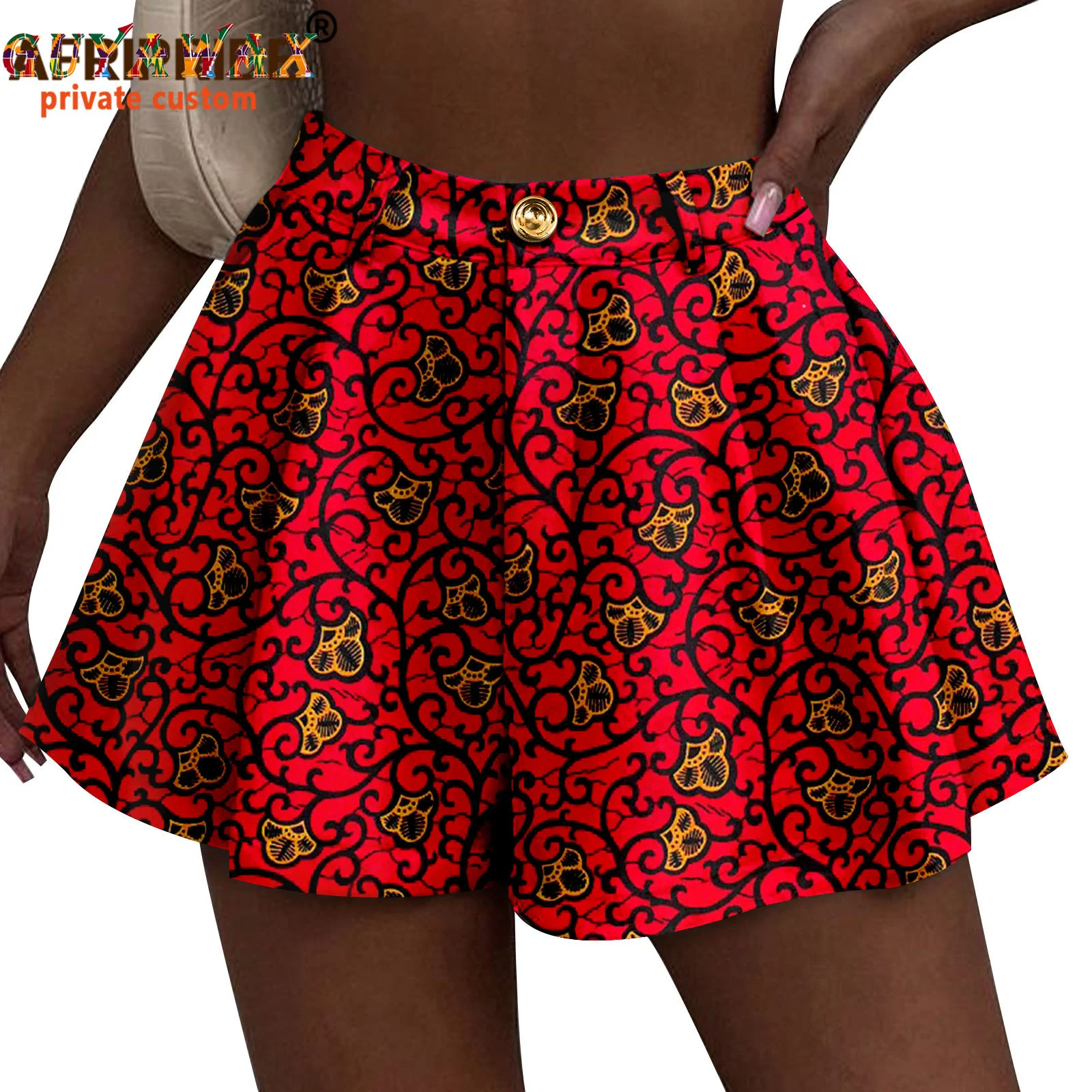 

Black History Month African Woman The Storm Beach korean ladies summer Skirt shorts Sexy Beach Batik Print Pattern African Short