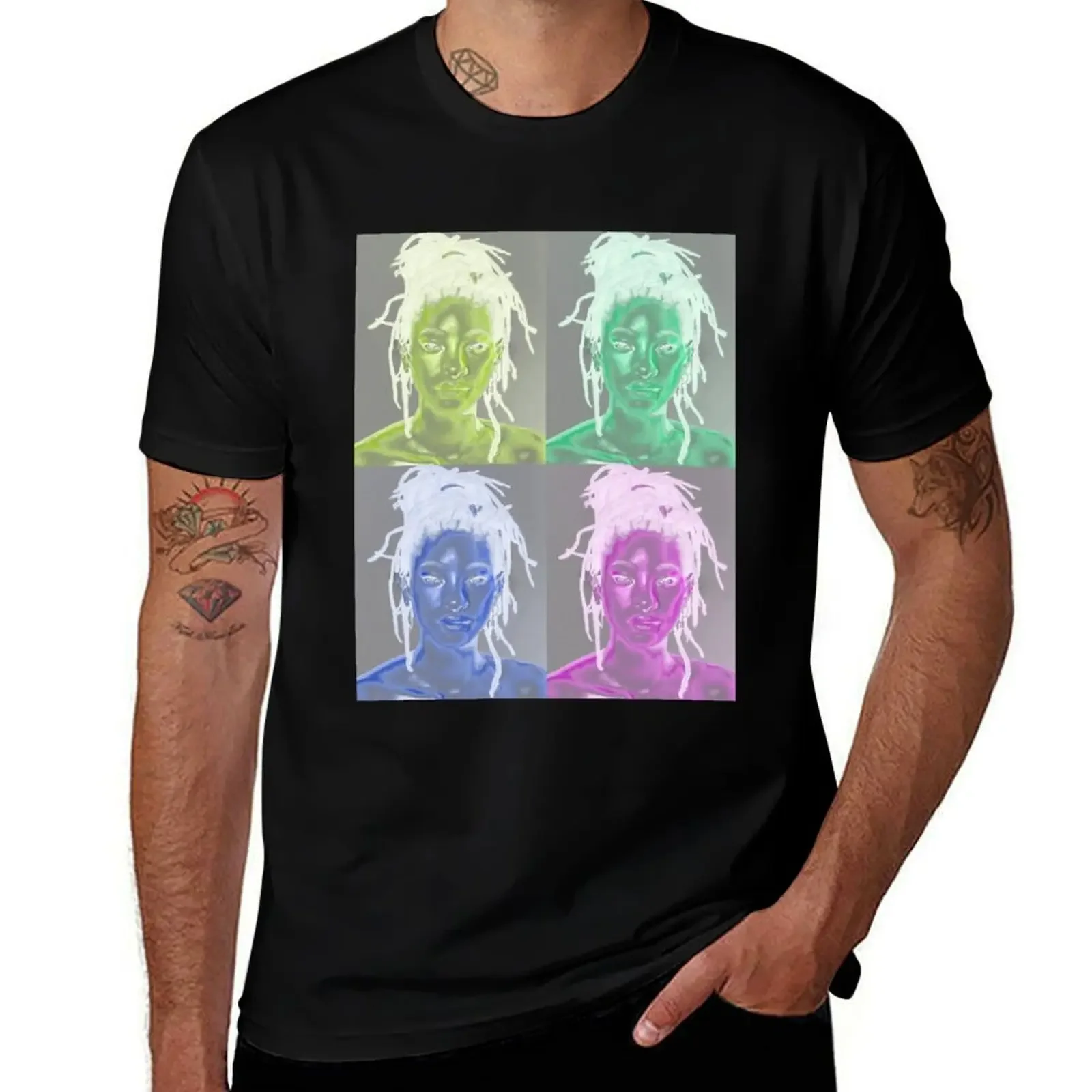 

willow smith T-Shirt man t shirt oversizeds graphic shirts plain black t shirts men