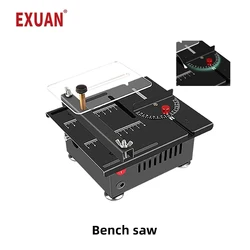 Table Saw Mini Table Electric Circular Saw Cutting Machine Speed Angle Adjustable DIY Woodworking Cutting Complete Equipment