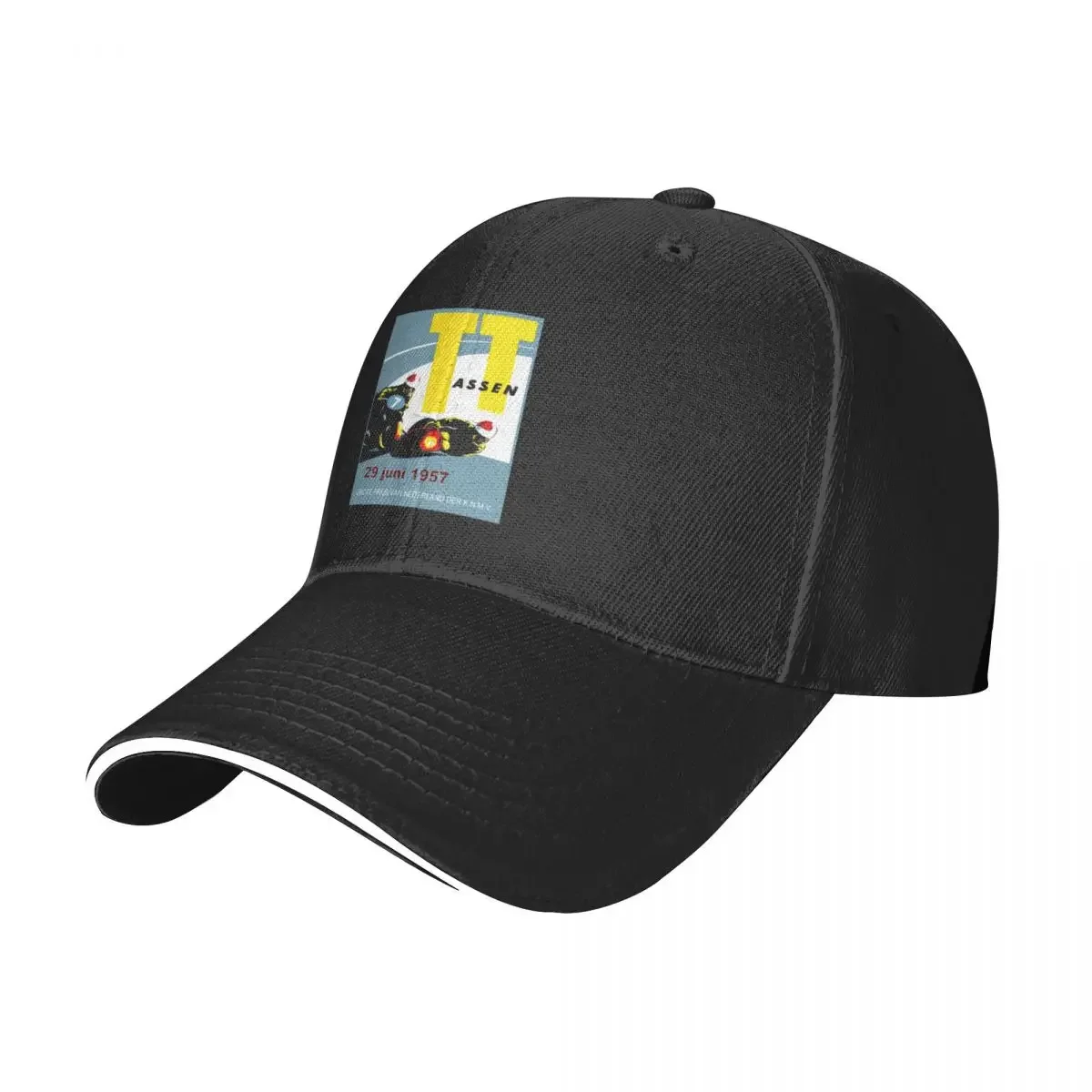 T. T. ASSEN: Vintage Motorcycle Racing Print. Baseball Cap dad hat Rugby Golf Cap Mens Caps Women's