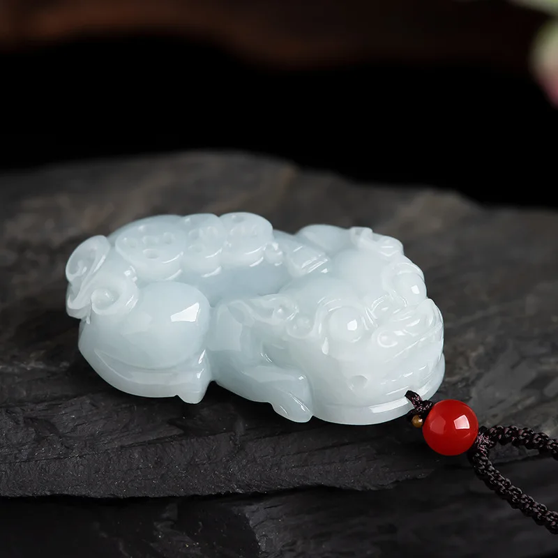 

Natural Jade White Pendant for Couples Necklace Charm Jewelry Men Women Fashion Accessories Holiday Party Gifts