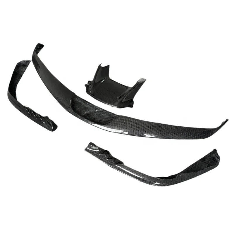 

Premium Refitting Parts Real Dry Carbon Fiber Body Kit SF90 - Front Bumper Lip, Front Separator & Center Vent