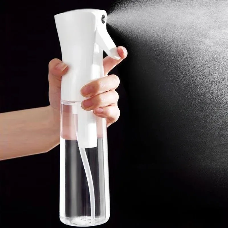 Continuous Fine Mist Spray Bottle High Pressure Hair Water Sprayer Salon Grade Empty Container for Hairstyling Skin Toning