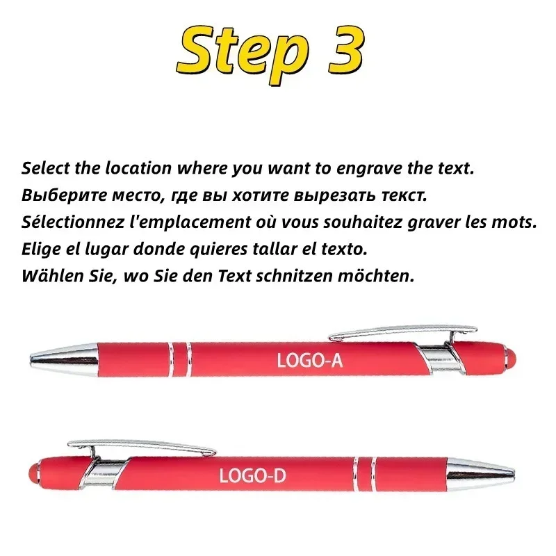 50 stuks metalen zakelijke balpen universele tekening touchscreen stylus pen school kantoorbenodigdheden gratis gegraveerde naam aangepast logo