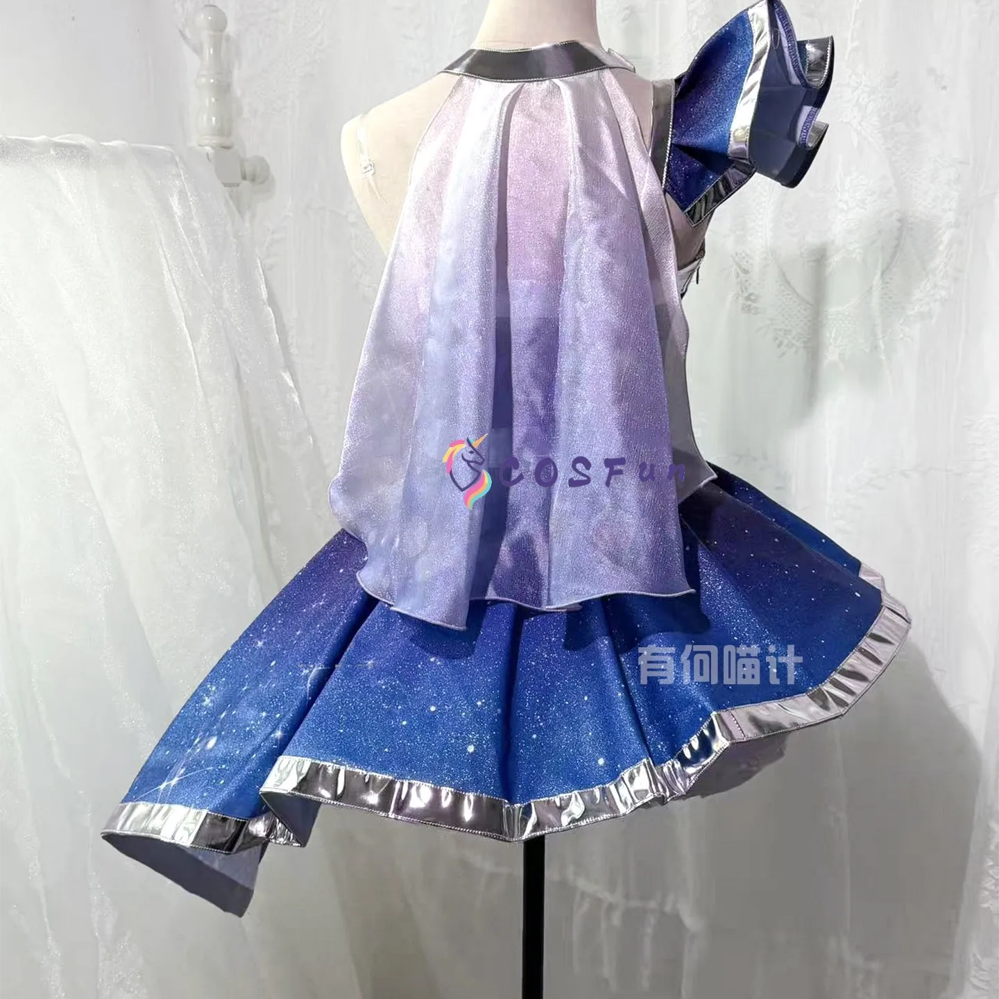 Aikatsu! Aoi Kiriya Cosplay Costume Idol Lolita Dress Princess Dress For Hallowmas Christmas Role Play Women COSFun view 3