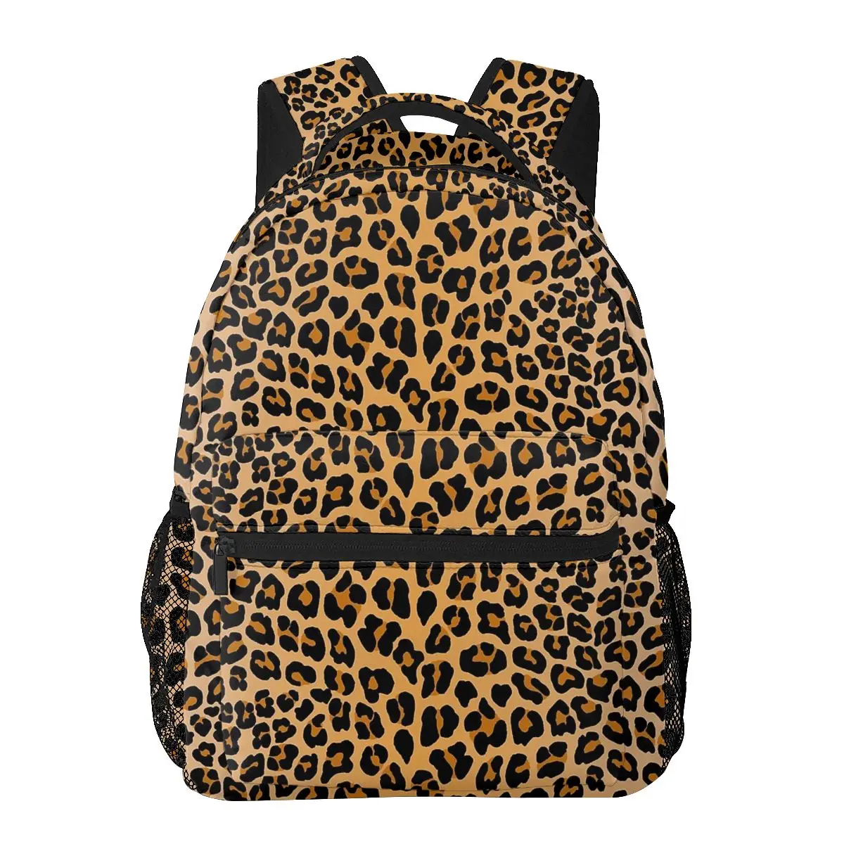 Leopard Print Backpacks Boys Girls Bookbag Students School Bags Cartoon Kids Rucksack Shoulder Bag Large Capacity