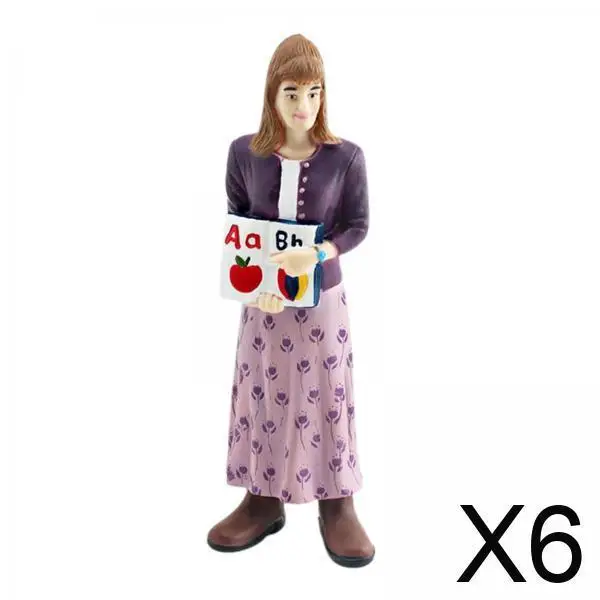 

6xМиниатюрная фигурка, коллекционные предметы, украшение, миниатюрная диорама, фигурка