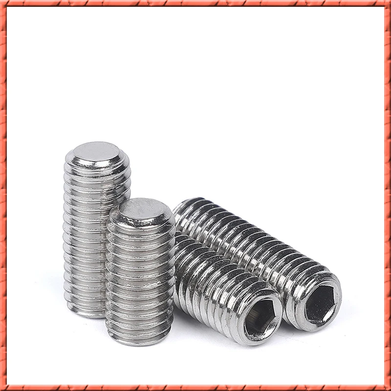 500 قطعة سداسية من الفولاذ المقاوم للصدأ المقبس شقة رئيس مجموعة مسامير DIN913 M2 M2.5 M3 M4 مقطوعة الرأس آلة مسامير لقياس المسمار العلوي مجموعة