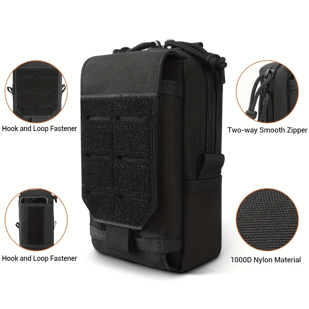 Tactical Waist Bag Outdoor Men EDC Tool Bag Vest Pack Purse Mobile Phone Bag Case