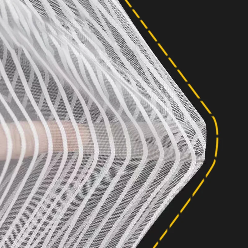 Encryption Diamond Net Mosquito Curtains Customized Zipper Home Self Adhesive Mosquito Net White High End Stripe Zipper Edition